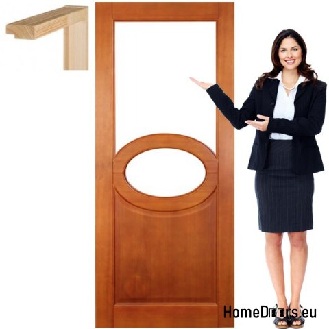 Porte in legno con cornice verniciata colore AR2 60