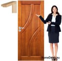 Anta in legno con telaio full lacche BG1 90