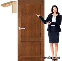 Porta in legno con telaio laccato AK1 70