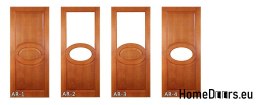 Anta in legno con cornice colore vetro AR3 80