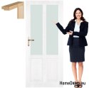 Anta in legno con cornice colore vetro CM2 80