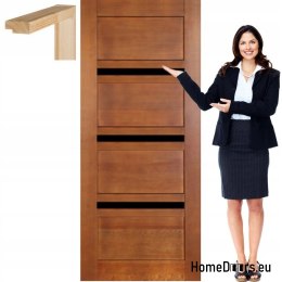 Porta in legno con telaio laccato TO1 70
