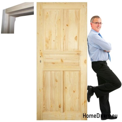 Porta in pino pieno con telaio Stolgen SK7 60/70/80/90 L P Porta in pino pieno con telaio Stolgen SK7 60/70/80/90 L P