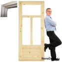 Porta in pino con telaio Stolgen SK6 60/70/80/90 L P