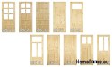 Porta in pino con telaio Stolgen SK6 60/70/80/90 L P