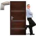 Porte in pino con telaio non ribassato PLS4 60/70/80/90