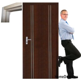 Anta in legno con telaio maniglia PLS3 60/70/80/90