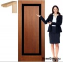 Porta in legno con telaio laccato EM1 80
