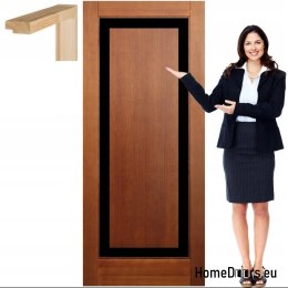 Porta in legno con telaio laccato EM1 80