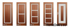 Porta in legno con telaio laccato EM1 80