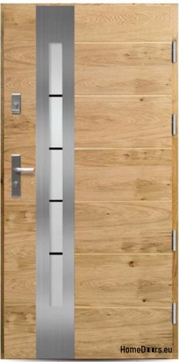 Porte esterne in legno rovere caldo 74 mm KAN