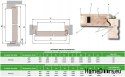 Porte esterne in legno rovere caldo 74 mm KAN