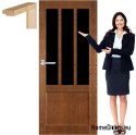 Struttura in legno con struttura in vetro laccaTO AK5 80