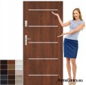 PORTE IN ACCIAIO FULL SMOOTH 90 INOX 15 COLORI