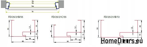Porte esterne A9 80 55MM Warm Ud=1,2, CONCRETE Porte esterne A9 80 55MM Warm Ud=1,2, CONCRETE