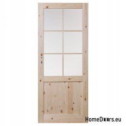 PINE DOORS BARK BEETLE DUO ROOM MUNTINS 80