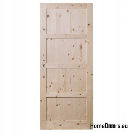 PINE DOORS BARK BEETLE QUATRO KNOTTY FULL 60/70/80/90