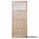 PORTE IN PINO BARK BEETLE QUATRO KNOT WC 60/70/80/90
