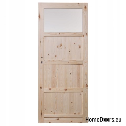 PORTE IN PINO BARK BEETLE QUATRO KNOT WC 60/70/80/90