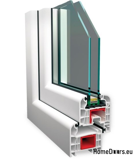 Okna KOLOR PCV przesuwne fix 1900x2100mm ciepłe Okna KOLOR PCV przesuwne fix 1900x2100mm ciepłe