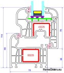 Okna KOLOR PCV przesuwne fix 1900x2100mm ciepłe