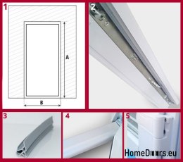 Porte esterne in PVC 100/200 rovere dorato