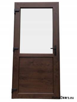 Porte esterne in PVC 110/210 noce