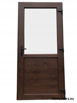Porte esterne in PVC 110/210 noce