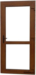 Porte esterne in PVC 90/200 rovere dorato