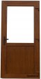 Porte esterne in PVC 90/200 rovere dorato
