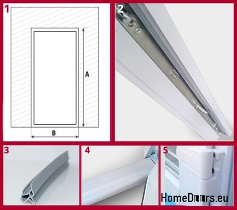 Shop Porte esterne in PVC 90/210 bianco Shop Porte esterne in PVC 90/210 bianco