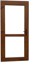 Porte esterne in PVC 90/210 rovere dorato