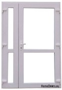 DRZWI ZEWNĘTRZNE PCV BIAŁE 125x210 DWUSKRZYDŁOWE