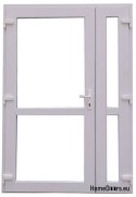 PORTE ESTERNE IN PVC BIANCO 140x210 A DUE ANDE