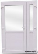 DRZWI ZEWNĘTRZNE PCV BIAŁE 160x210 DWUSKRZYDŁOWE