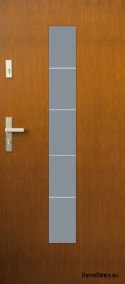 Porte esterne, piastra in legno DP5 72mm caldo