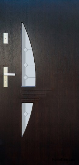 Porta esterna, pannello in legno DP7 72mm caldo