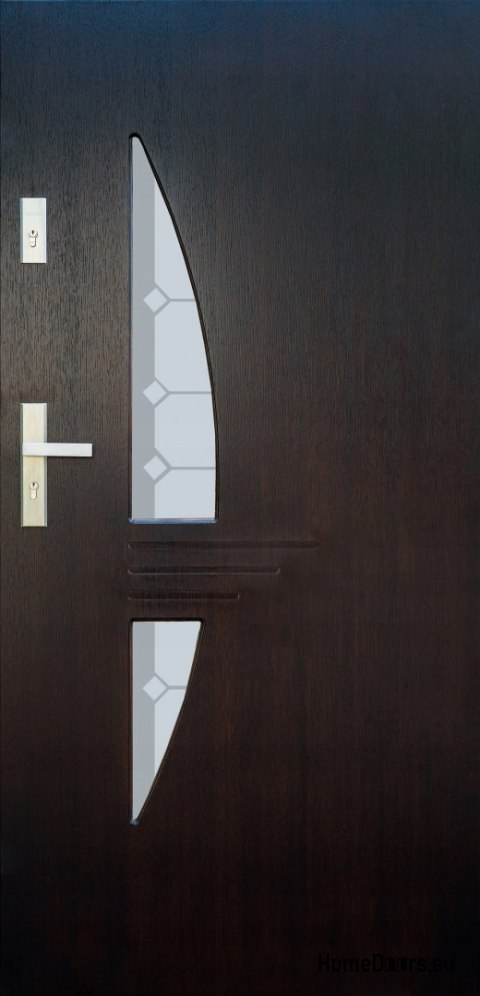 Porta esterna, pannello in legno DP7 72mm caldo