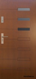 Porta esterna, pannello in legno DP8 72mm caldo