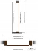 Porte esterne, pannello in legno DP3 72mm caldo