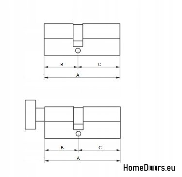 Wkładka patentowa system jednego klucza 50/30
