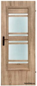 Porta della camera con vetro interno Ahaja 3 80