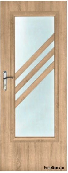 Porta della camera con vetro interno Sadr 70