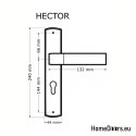 KLAMKA DRZWIOWA PRZEBICIE KLUCZ HECTOR PATYNA