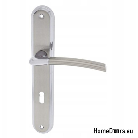 KLAMKA DRZWIOWA PRZEBICIE KLUCZ PORTO NIKIEL CHROM