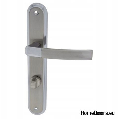 KLAMKA DRZWIOWA PRZEBICIE WC RODOS NIKIEL CHROM