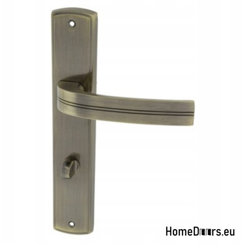 KLAMKA DRZWIOWA PRZEBICIE WC ULTRA PATYNA