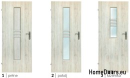 Porte bagno con vetro interno Wega 60