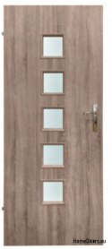 Porta della camera con vetro interno Hamal 60