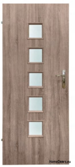 Porta della camera con vetro interno Hamal 60